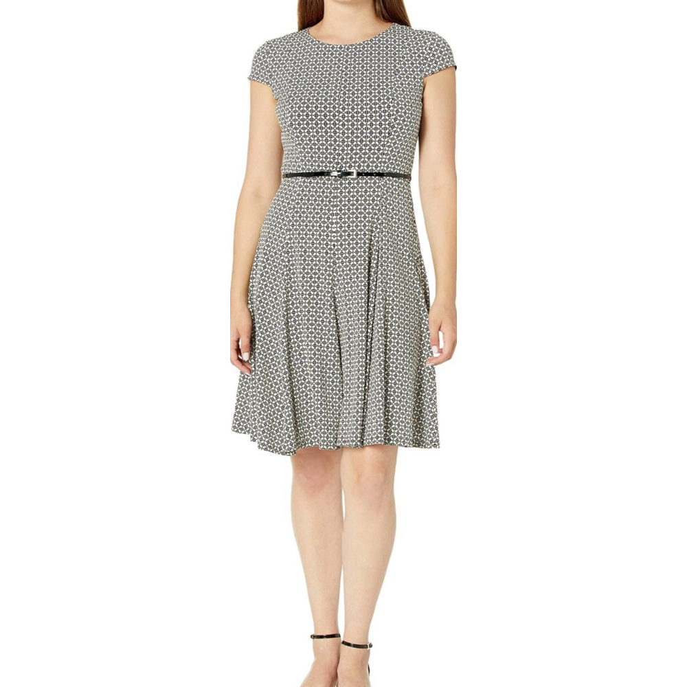Jessica Howard Retro Chic Mad Men Vibes Office Siren Cap Sleeve Classic Dress 12